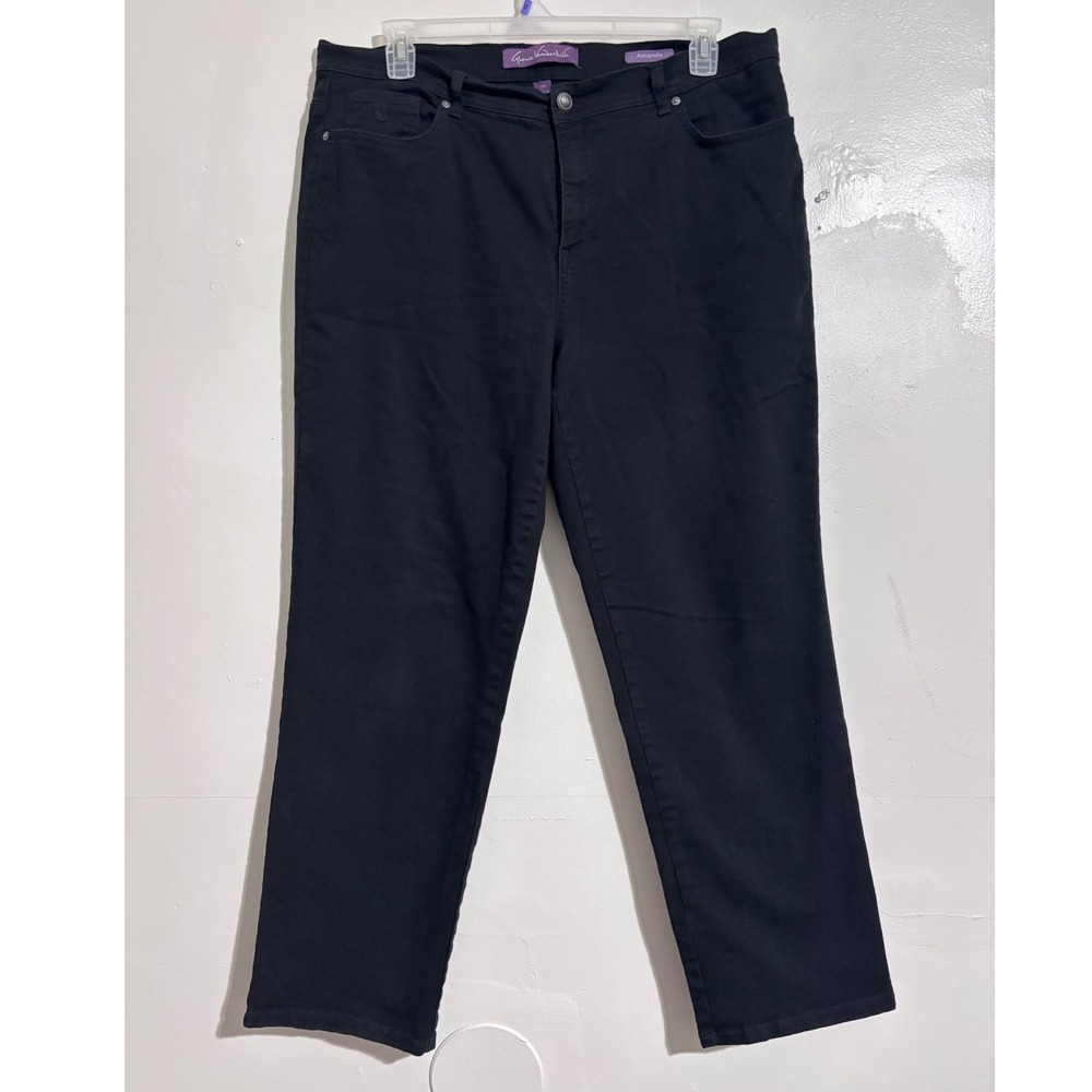 Gloria Vanderbilt black jeans‎ size 16W Amanda pants EUC